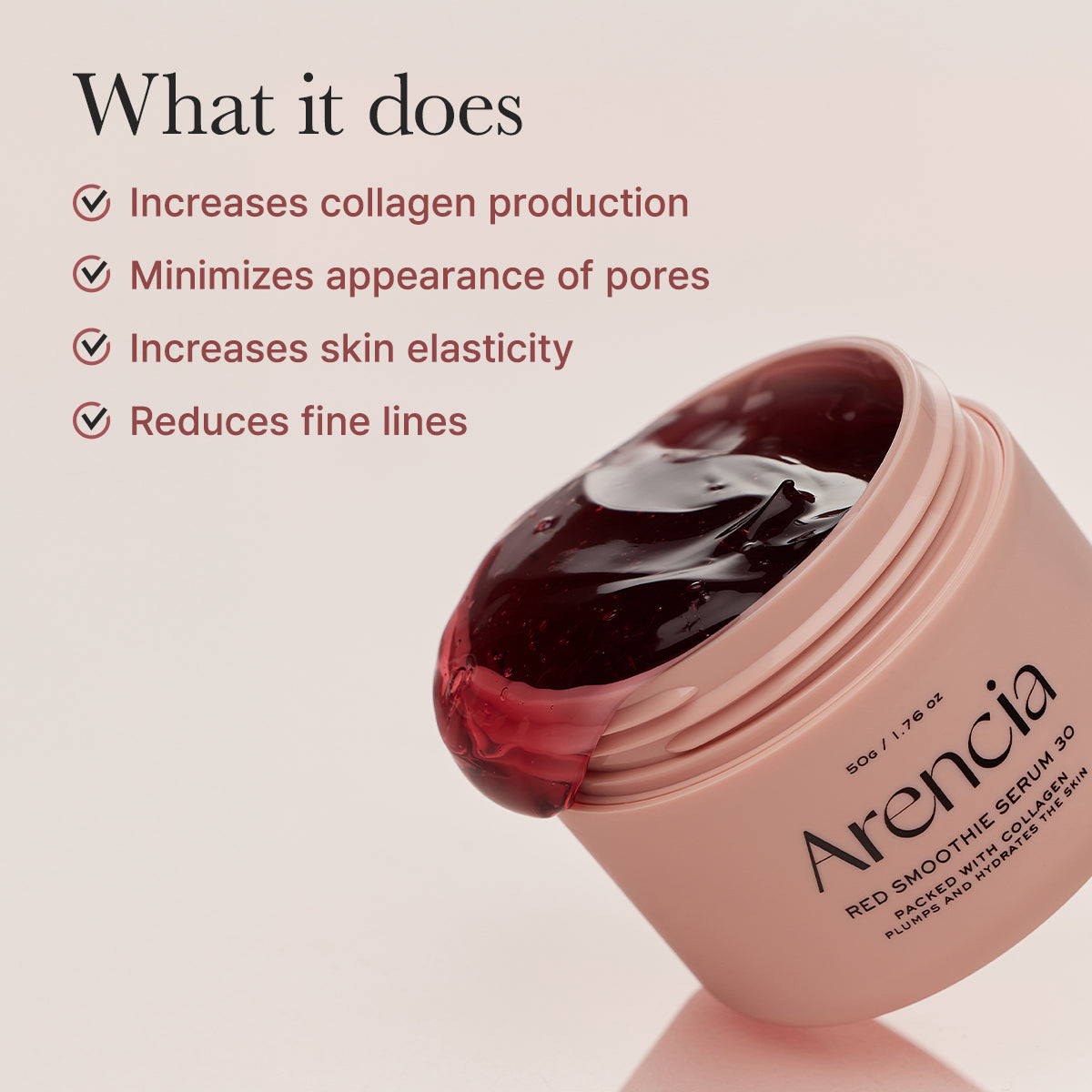 Arencia - Red Smoothie serum 30 - Gel sérum éclat & fermeté