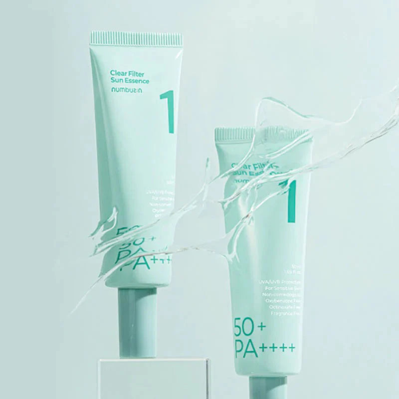 Numbuzin - Clear Filter Sun Essence - Crème solaire SPF50 non comédogène 50 ml