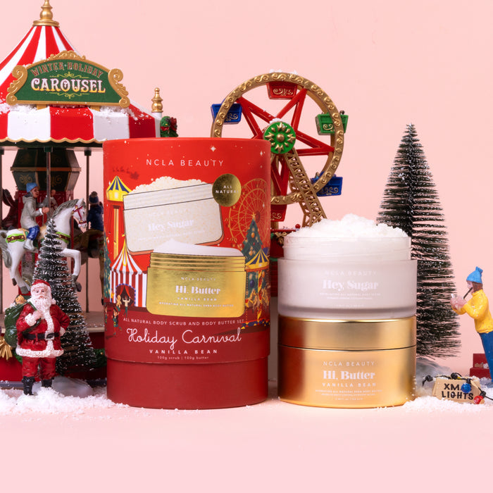 NCLA Beauty - Holiday Carnival Body Care Set - Body Scrub + Moisturizer Set