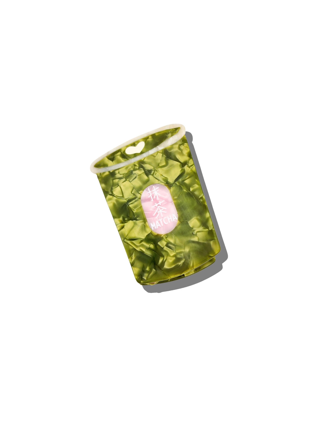 Solar Eclipse - Pince à cheveux griffe peinte à la main au matcha - Écologique