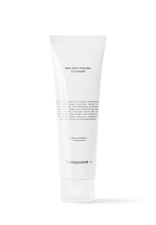 Transparent Lab - PHA soft peeling cleanser - Nettoyant visage effet peeling aux PHA