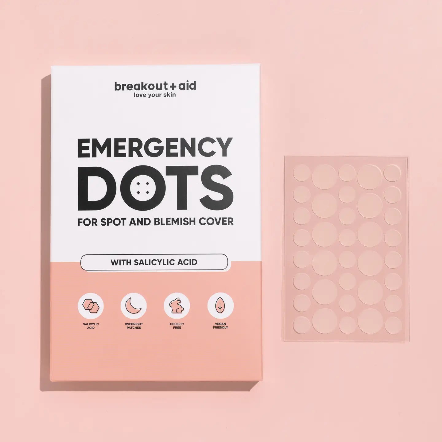 Breakoutaid - Emergency Dots with Salicylic Acid - Patchs anti-imperfections Acide salicylique