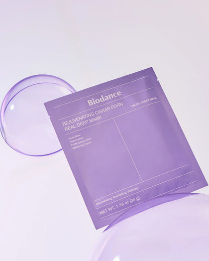 Biodance - Rejuvenating Caviar PDRN Real Deep Mask – Masque Hydrogel au caviar &amp; pdrn