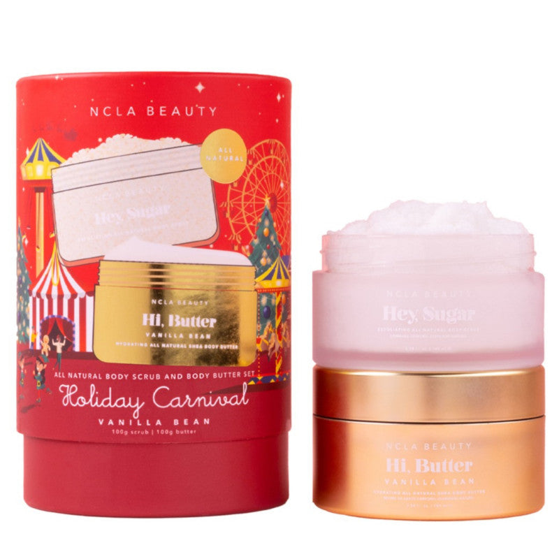 NCLA Beauty - Holiday Carnival Body Care Set - Body Scrub + Moisturizer Set