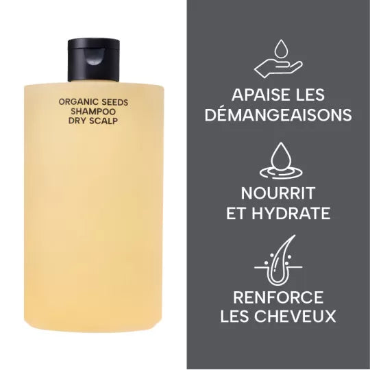 Whamisa - Shamppoing cheveux sec aux graines bio fermentées - 490 ML